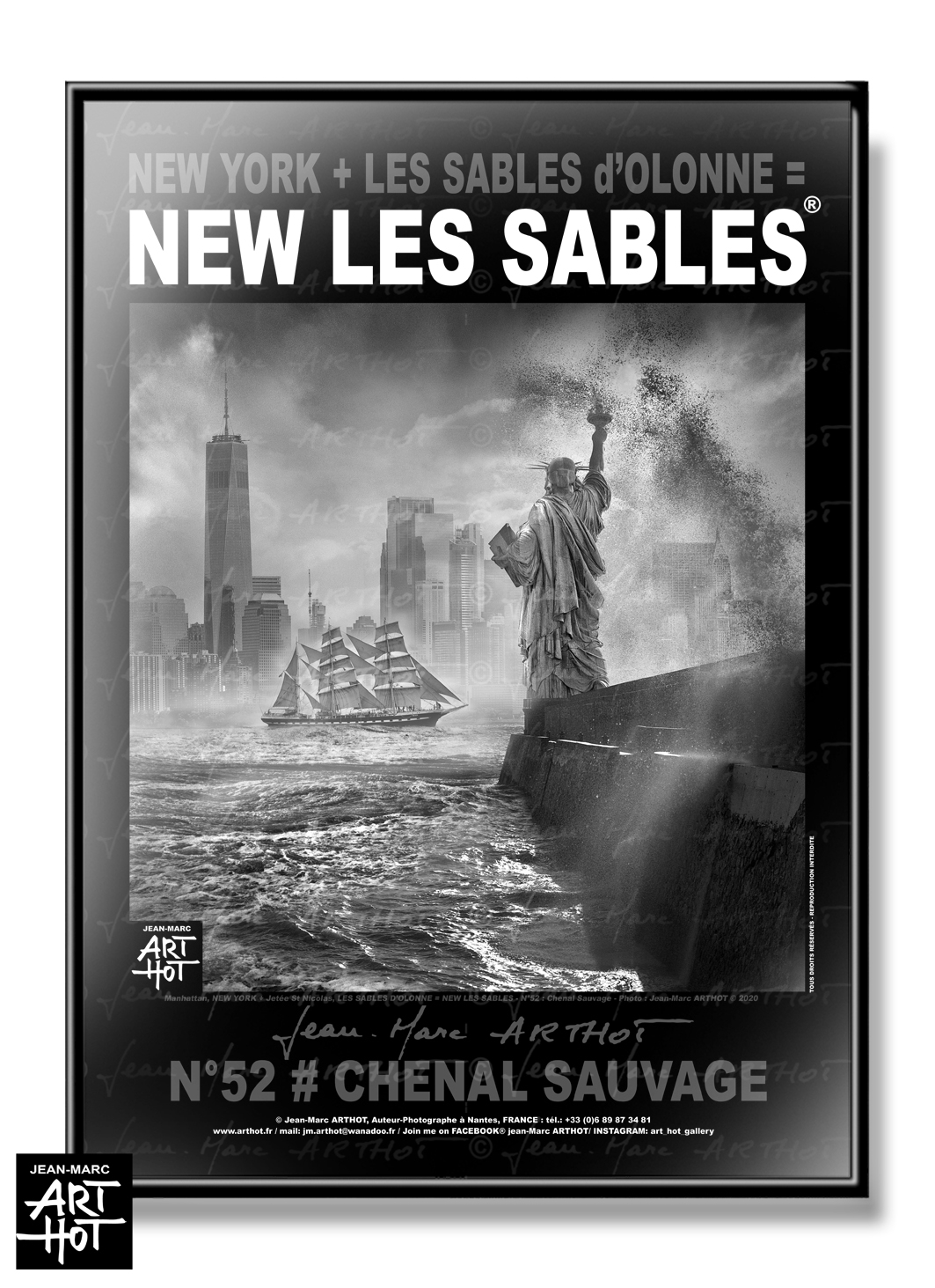 arthot-photo-art-b&w-new-york-vendee-sables-olonne-newlessables-052-chenal-liberty-belem-tempete-AFFICHE